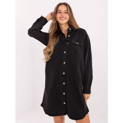 Šaty D80026BI30469B158 Sublevel (Barva Černá, Velikost S)