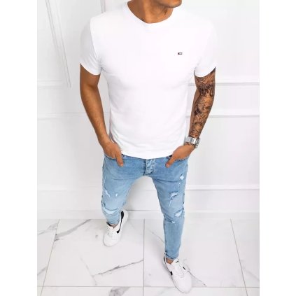 Pánské tričko hladké červené Dstreet RX4559 (Velikost S, Barva Červená)