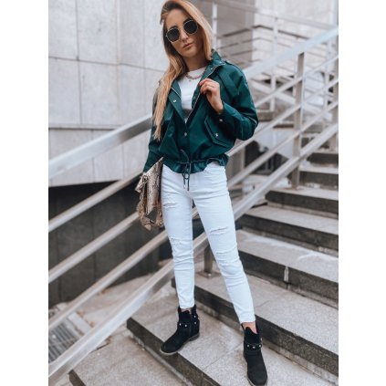 Dámská bunda bomber SISI zielona Dstreet TY1858z (Velikost S, Barva Zelená - světle)