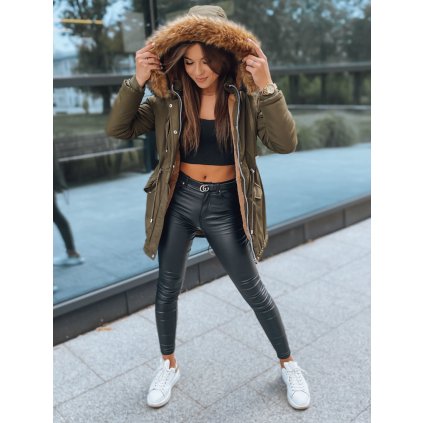 Dámská bunda parka NEXT Barva tmavě zelená DSTREET TY2890 (Velikost S, Barva Zelená)