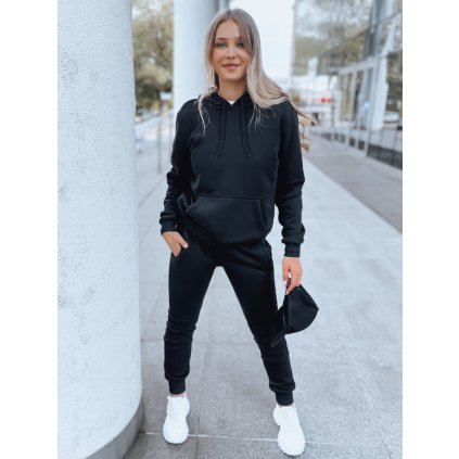 Dámský teplákový souprav DRESSLILY černý Dstreet AY0792 (Velikost S, Barva Černá)