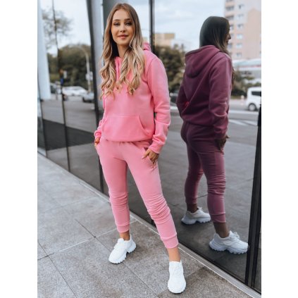 Dámská tepláková souprava DRESSLILY růžová Dstreet AY0796 (Velikost S, Barva Růžová)