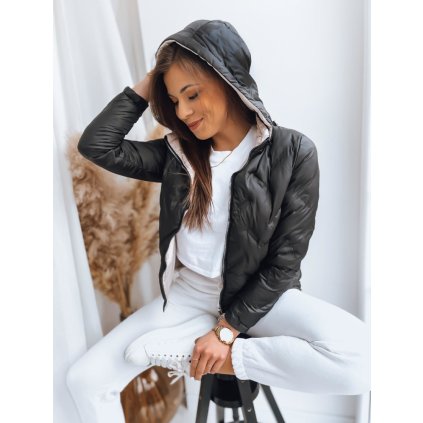 Dámská prošívaná bunda SWEET DREAMS Barva černá DSTREET TY3588 (Velikost S, Barva Černá)