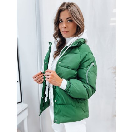 Dámská zimní bunda SPACE Barva zelená DSTREET UX4069 (Velikost M, Barva Zelená)