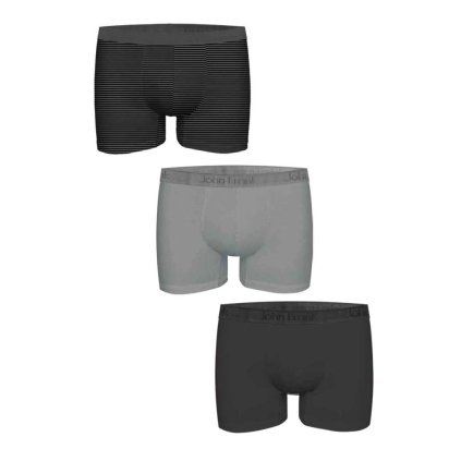 Pánské boxerky John Frank JF3BMODNA103 (Velikost L, Barva Vícebarevná)