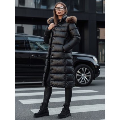 Dámská zimní prošívaná bunda CROMBILA Dstreet TY4100 (Velikost S, Barva Černá)