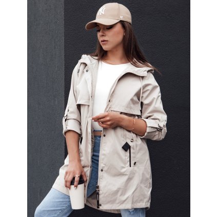 Dámská bunda s kapucí STYLE QUEEN Dstreet TY4394 (Velikost S, Barva Šedá - světle)