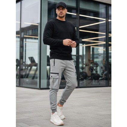 Pánská mikina bez kapuce Dstreet BX5882 (Velikost M, Barva Černá)