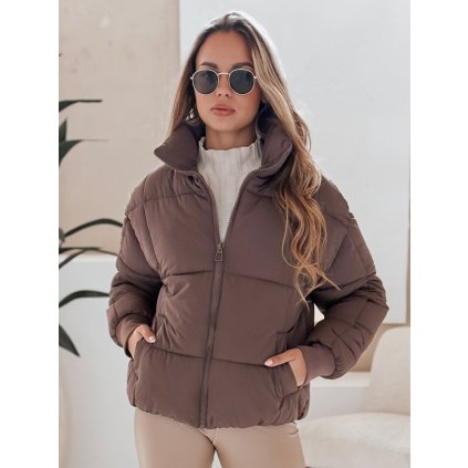 Dámská bunda VIBEGIRL Dstreet TY4945 (Velikost S, Barva Béžová)