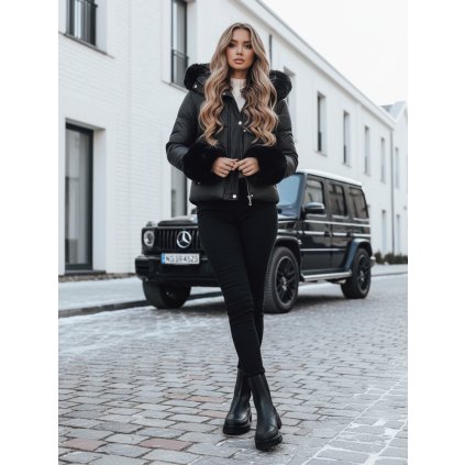 Dámská zimní bunda YOUWARM Dstreet TY5006 (Velikost S, Barva Černá)