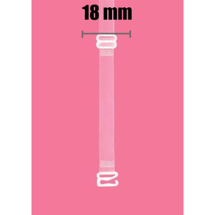 Silikonová ramínka Julimex RT-105 18mm bílý kov (Barva Bílá)