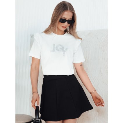 Dámské tričko JOY Dstreet RY2524 (Velikost S, Barva Bílá)