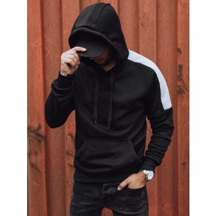 Pánská mikina s kapucí Dstreet BX5806 (Velikost M, Barva Černá)