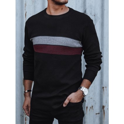 Pánský svetr Dstreet WX2209 (Velikost M, Barva Černá)