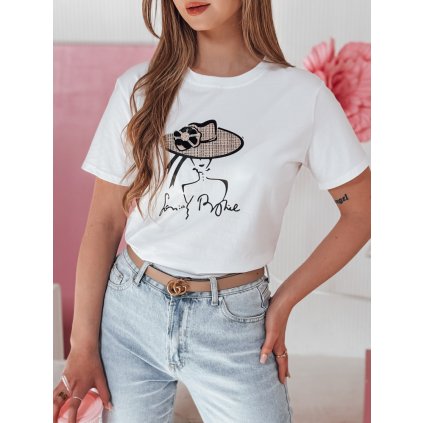 Dámské tričko WOMANPOW Dstreet RY2804 (Velikost M/L, Barva Bílá)
