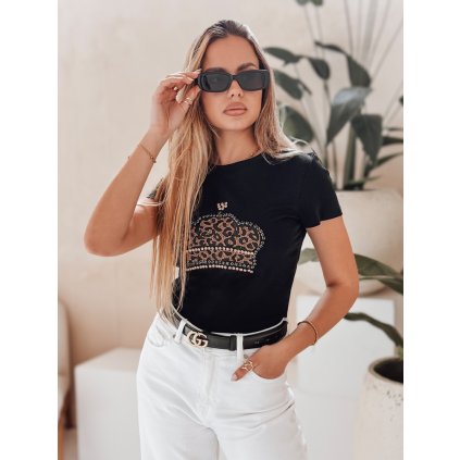 Dámské tričko BLINGESSO Dstreet RY2877 (Velikost S/M, Barva Černá)