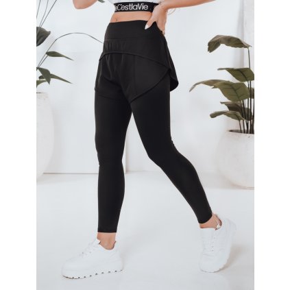 Dámské sportovní legíny GIRLJUMP Dstreet UY2722 (Velikost S, Barva Černá)