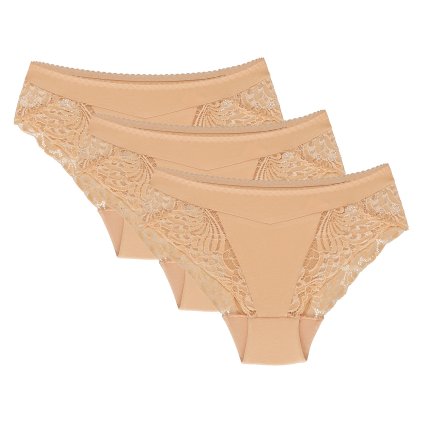 Kalhotky Wol-Bar Eco-Zo 3 pcs (Velikost L, Barva Béžová)