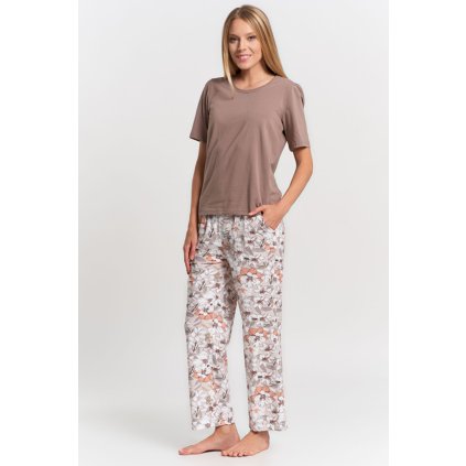 Dámské pyžamo Moraj PDD4900-026 (Velikost 3XL, Barva Smetanová)