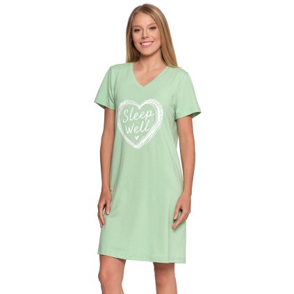 Dámská noční košile Moraj PDK3100-022 (Velikost 2XL, Barva Zelená)