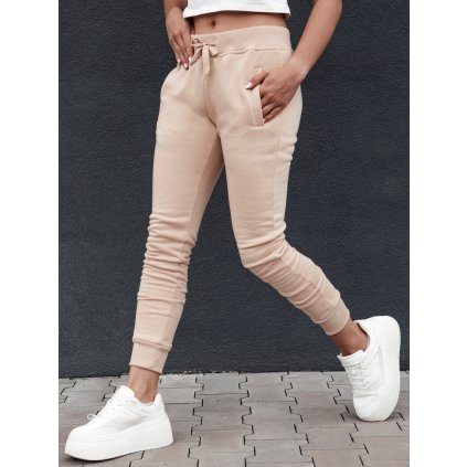 Dámské tepláky FITS Dstreet UY2144 (Velikost S, Barva Béžová)