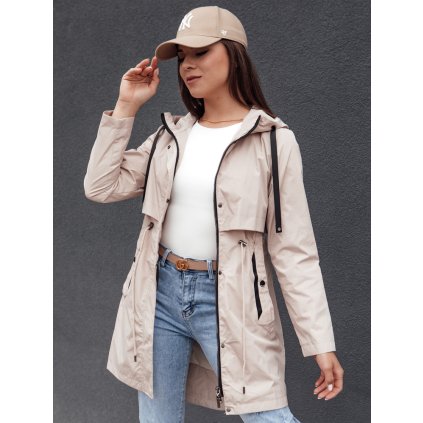 Dámská bunda GLAMJACKET Dstreet TY4382 (Velikost S, Barva Béžová)