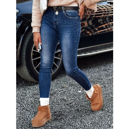 Dámské úzké džíny JEANLIFE modré Dstreet UY2195 (Velikost 28, Barva Modrá - světle)