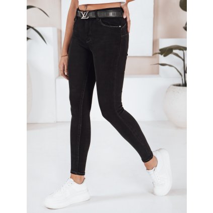 Dámské úzké kalhoty BLACKIN Dstreet UY2221 (Velikost 28, Barva Černá)