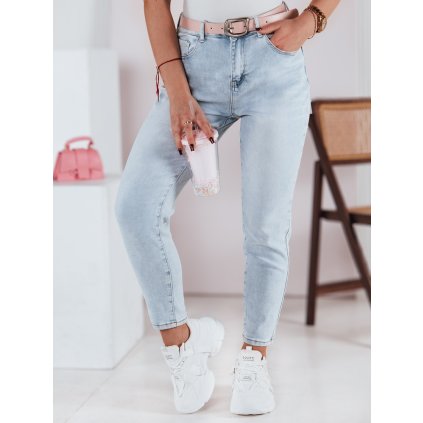 Dámské džíny slim fit SLIMLOVE Dstreet UY2346 (Velikost S, Barva Modrá - světle)