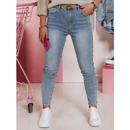 Dámské džíny skinny LIMORE Dstreet UY2348 (Velikost S, Barva Modrá - světle)