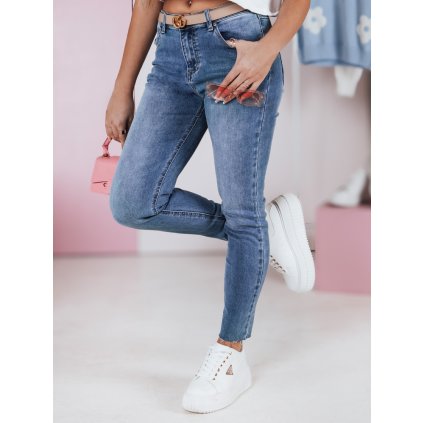 Dámské džíny skinny MODENIM Dstreet UY2382 (Velikost S, Barva Modrá - světle)