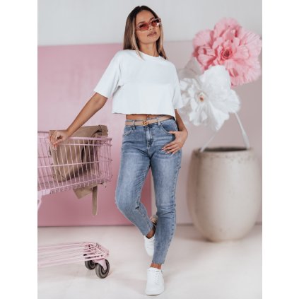 Dámské džíny skinny FITTREND Dstreet UY2387 (Velikost S, Barva Modrá - světle)