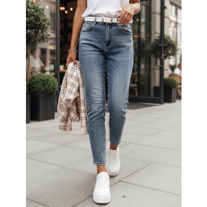 Dámské džíny regular fit LOVANCIO Dstreet UY2456 (Velikost S, Barva Modrá - světle)