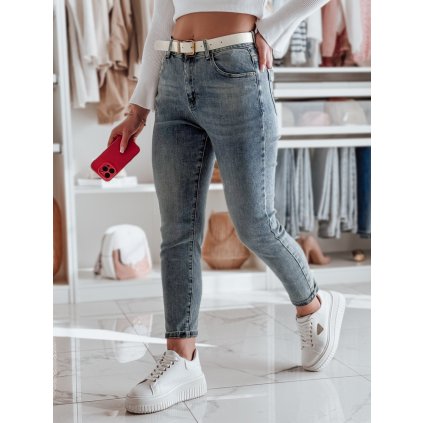 Dámské džíny regular fit LOVANCIO Dstreet UY2456 (Velikost S, Barva Modrá - světle)