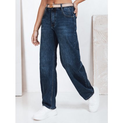 Dámské volné džíny Dstreet UY2784 (Velikost 34, Barva Modrá - světle)