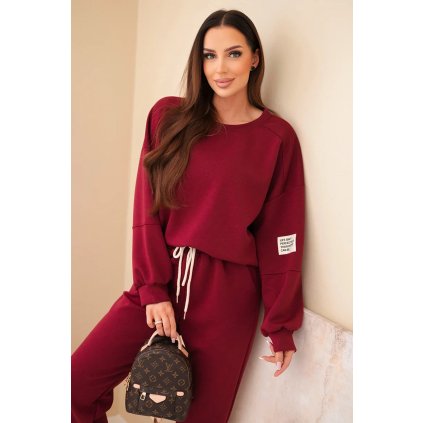 Komplet mikina + kalhoty (Velikost UNI, Barva Fialová)