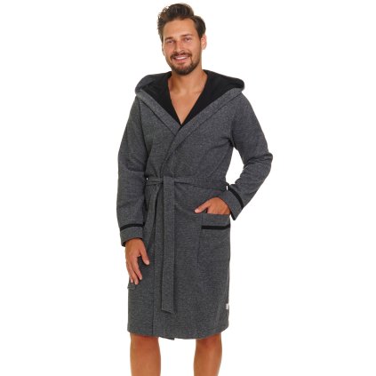 Pánský župan Doctor Nap SMS.7141 (Velikost S, Barva Šedá)