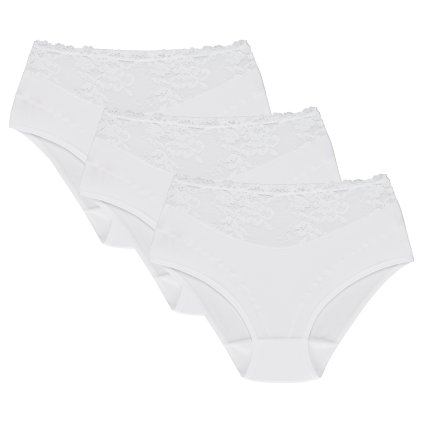 Kalhotky Wol-Bar Eco-Hi 3 pcs (Velikost M, Barva Bílá)