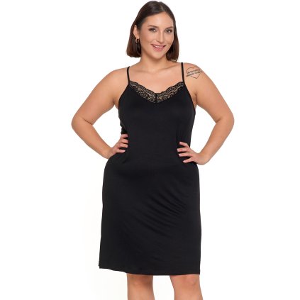 Noční košilka Moraj PDK3400-007 (Velikost 3XL, Barva Černá)