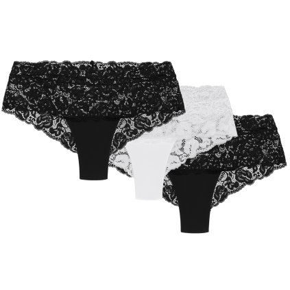 Kalhotky Wol-Bar Nova 3 pcs (Velikost L, Barva Černá)