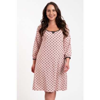 Noční košilka Italian Fashion Margo r.3/4 (Velikost XL, Barva Růžová)