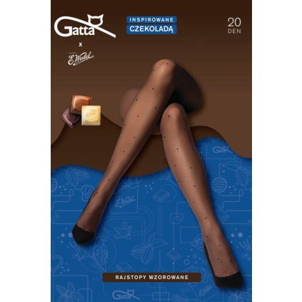 Silonkové punčocháče Gatta Tights 20 DEN (Velikost S, Barva Hnědá)