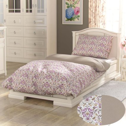 Bavlněné povlečení PROVENCE COLLECTION NARISTA béžová (Varianta 1+1, 140x200, 70x90cm)