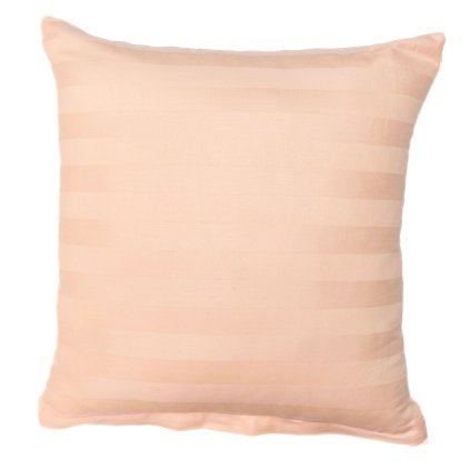 Povlak na polštář atlas grádl béžový proužek 2 cm (Rozměr 40x40)