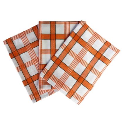 1932 1 kuchynske uterky 3ks extra sava karo oranzove dadka vracov