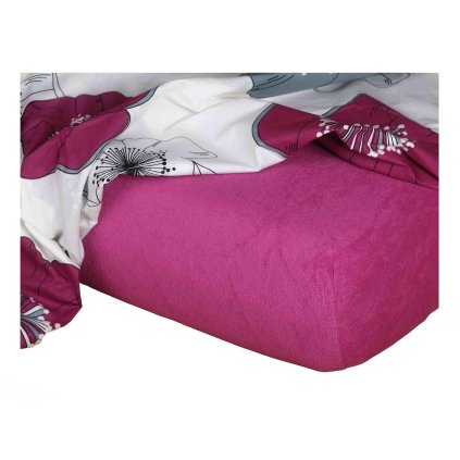 Dadka Froté prostěradlo ostružina (Rozměr 90x200x20 jednolůžko)