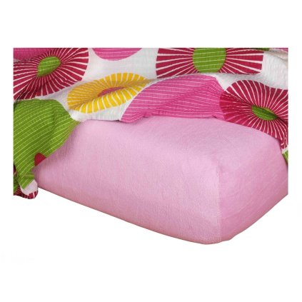 Dadka Froté prostěradlo starorůžové (Rozměr 90x200x20 jednolůžko)