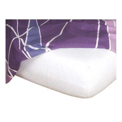 Dadka Froté prostěradlo bílé (Rozměr 90x200x20 jednolůžko)