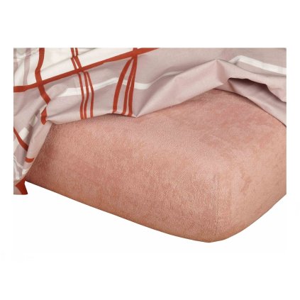 Dadka Froté prostěradlo béžové (Rozměr 90x200x20 jednolůžko)