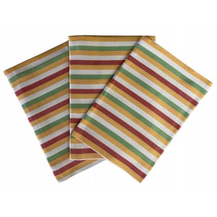 474 kuchynske uterky 3ks pruh zluty dadka vracov